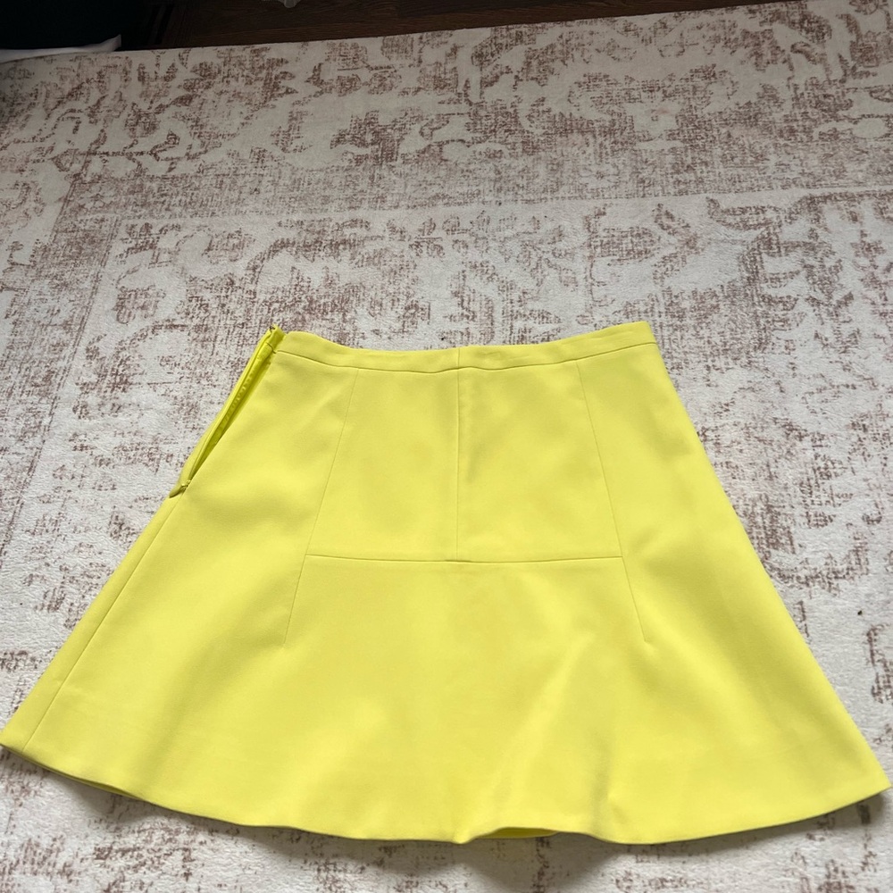 J. Crew Bright Yellow Skater Skirt